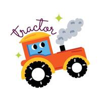 Trendy Tractor Concepts vector