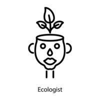 Trendy Ecologist Concepts vector