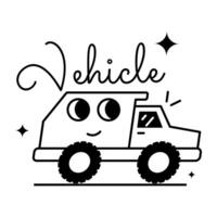 Trendy Vehicle Concepts vector