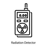 Trendy Radiation Detector vector