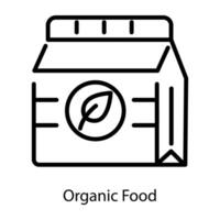 Trendy Organic Food vector