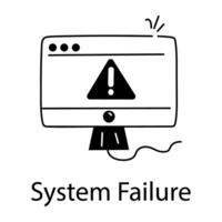 Trendy System Failure vector