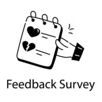 Trendy Feedback Survey vector