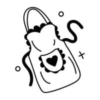 Trendy Apron Concepts vector