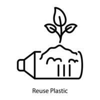 Trendy Reuse Plastic vector