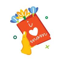 Trendy Greeting Card vector