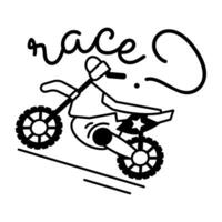 Trendy Racing Bike vector