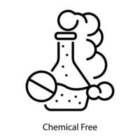 Trendy Chemical Free vector