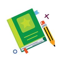 Trendy Homework Book vector