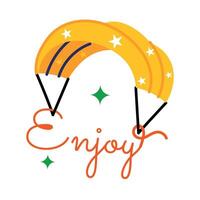 Trendy Enjoy Concepts vector