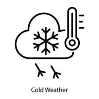 Trendy Cold Weather vector