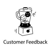 Trendy Customer Feedback vector