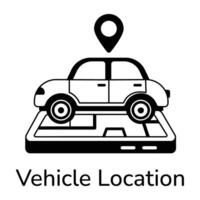 Trendy Vehicle Location vector