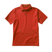 AI generated polo red tshirt for men png