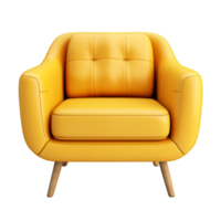 yellow modern chair furniture design png