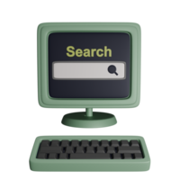 Search for information clearly using computer technology png