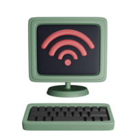 computer signal with extensive internet network png