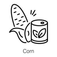 Trendy Corn Concepts vector