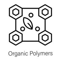 Trendy Organic Polymers vector