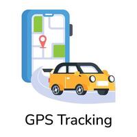 Trendy GPS Tracking vector