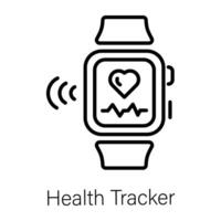 Trendy Health Tracker vector