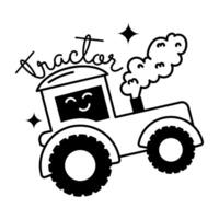 Trendy Tractor Concepts vector