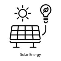 Trendy Solar Energy vector