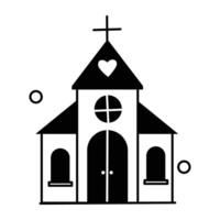 conceptos de iglesia de moda vector