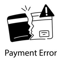 Trendy Payment Error vector