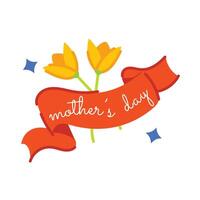 Mothers Day Ribbon vector