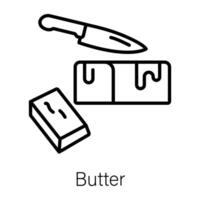 Trendy Butter Concepts vector