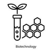 conceptos de biotecnología de moda vector