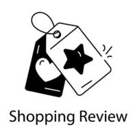 Trendy Shopping Review vector