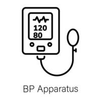 Trendy BP Apparatus vector