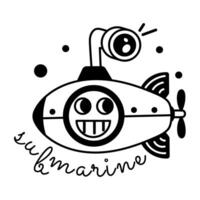 Trendy Submarine Concepts vector