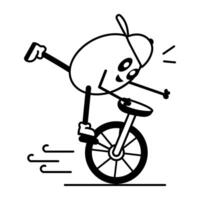 Trendy Unicycle Concepts vector