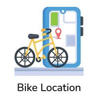 de moda bicicleta ubicación vector