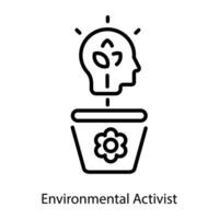 Trendy Environmental Activist vector