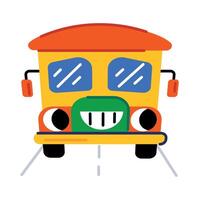 Trendy School Bus vector