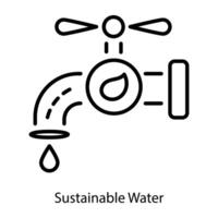 Trendy Sustainable Water vector