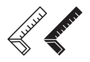 Carpenter ruler icon vector