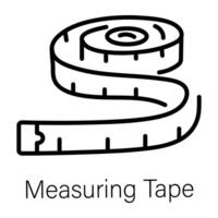 Trendy Measuring Tape vector