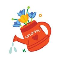 Trendy Watering Can vector