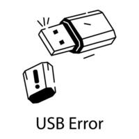 de moda USB error vector