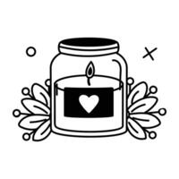 Trendy Relaxing Candle vector