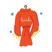 Trendy Sleeping Gown vector