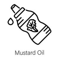 Trendy Mustard Oil Concepts vector