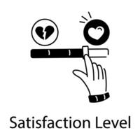 Trendy Satisfaction Level vector