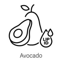 Trendy Avocado Concepts vector