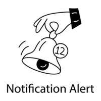 Trendy Notification Alert vector